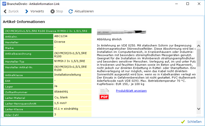 Artikelinfo