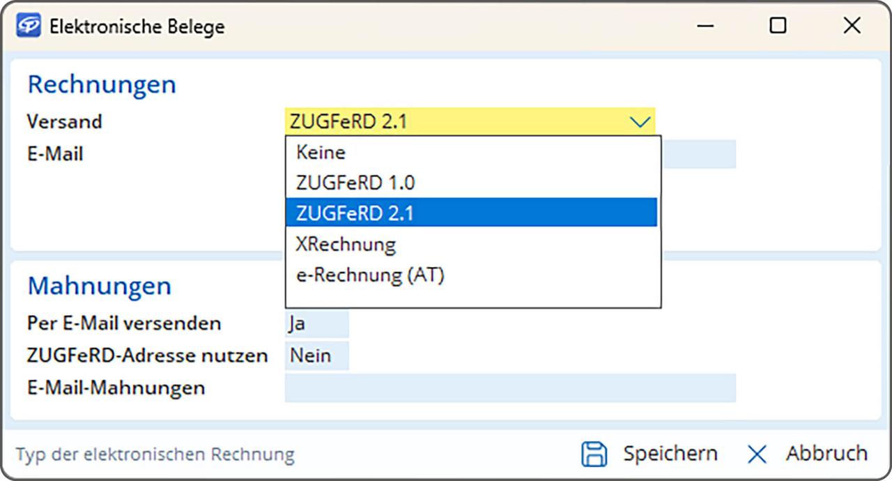 Elektronische Belege 2025 Elektronische Belege 2025