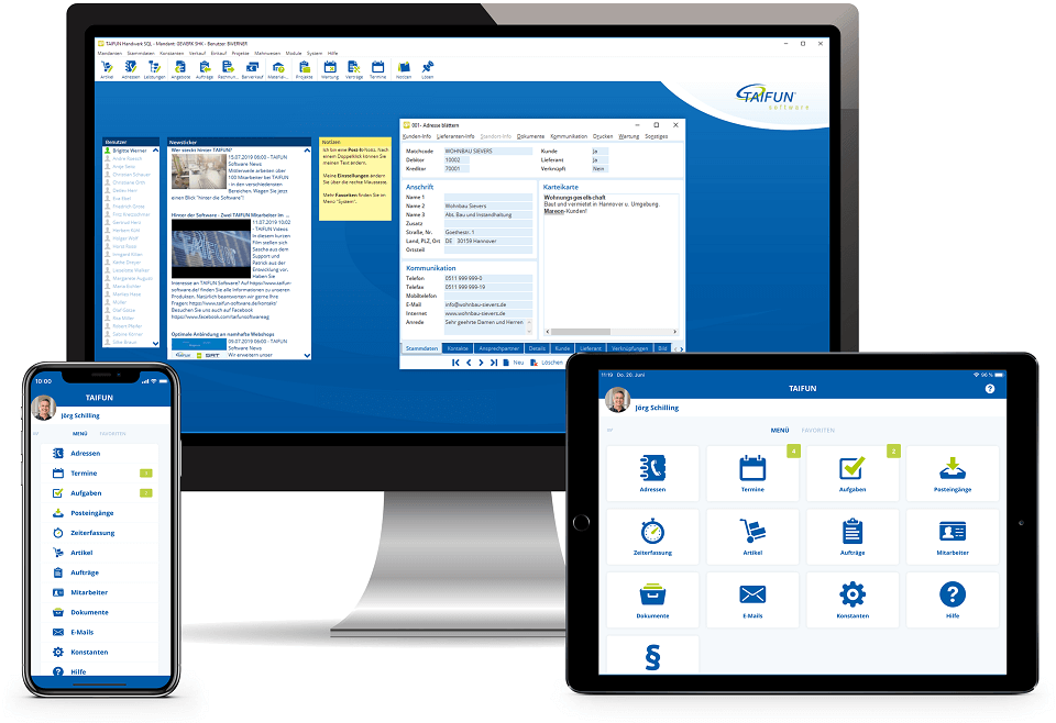Handwerkersoftware TAIFUN Software