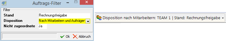Filter machen lange Auftragslisten übersichtlicher Filter machen lange Auftragslisten übersichtlicher